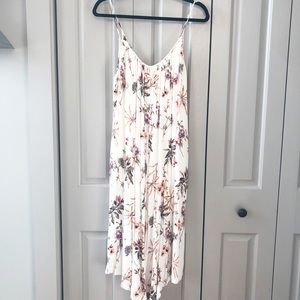 American Threads floral jumpsuit white size medium